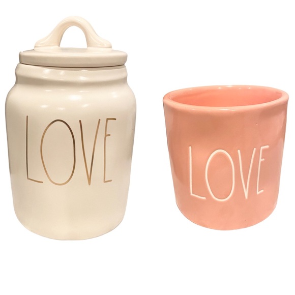Rae Dunn Other - Rae Dunn Love Canister jar & candle